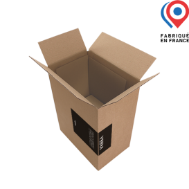 Caisse d'expédition en carton 230x153x300mm - Personnalisable