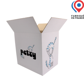 Caisse d'expédition carton 308x232x300mm - Personnalisable