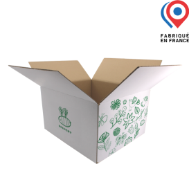 Caisse d'expédition en carton 359x310x201mm - Personnalisable