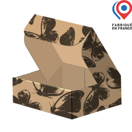 Boîte coffret à rabats en carton - Personnalisable