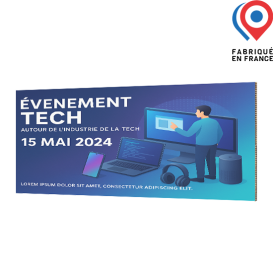 Affiche en carton 1000 x 500 x 16mm - Personnalisable
