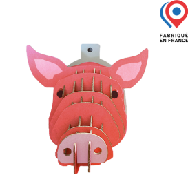 Tête de cochon en carton - Personnalisable