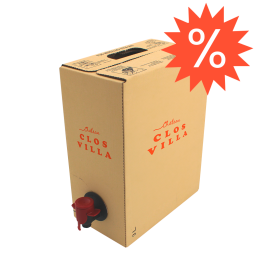 Bag-in-box rectangle carton jaune 3L
