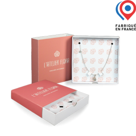 Boîte coffret tiroir à bijoux en carton - Personnalisable