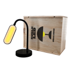 Coffret en bois de pin massif avec glissière, dimensions intérieures 306 x 260 x 180 mm, idéal pour paniers gourmands décoration 