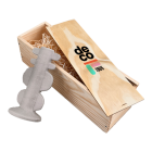 Coffret en bois de pin massif avec couvercle coulissant, dimensions intérieures 370 x 103 x 101 mm, idéal pour cadeaux ou produits gourmets