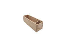 Caisse en bois à glissière pour une bouteille de vin de Bourgogne 75cl. Personnalisable avec votre logo, photo ou image