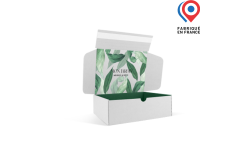 boîte d'expédition personnalisée avec logo et design sur mesure