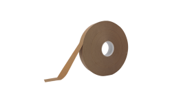 Rouleau d'adhésif en papier kraft écru de 50 mm de large et 40m de long, recyclable
