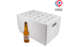 Calendrier de l’avent avec poignées 24 bouteilles 33cl en carton - Personnalisable