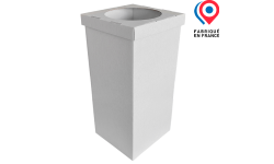 poubelle bac en carton de 80cm de haut à personnaliser
