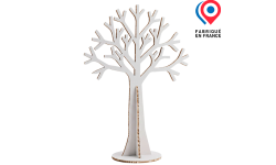 arbre décoratif personnalisable en carton alvéolaire made in france
