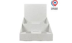 Présentoir de comptoir en carton avec 2 niveaux - Personnalisable