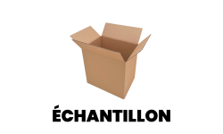 Caisse en carton ondulé recyclable conçue pour contenir 12 bouteilles de bière de 33 cl long neck haute, avec rabats pour une fermeture sécurisée. Fabriqué en France.