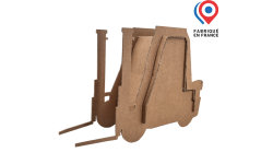 Chariot élévateur miniature en carton neutre carton kraft