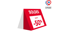 Chevalet SOLDES 2 faces A4 paysage - Personnalisable