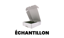 Coffret en carton kraft blanc personnalisé avec logo pour 3 bouteilles de vin de Bordeaux. Fabriqué en France.