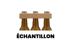 tripack emballage carton kraft écru portable bouteilles de bières long neck 33cl personnalisable. Fabriqué en France.