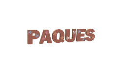 lettres en carton découpées et colorées pour une ambiance de Pâques