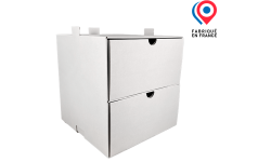 meuble à tiroirs en carton ondulé