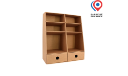 Petit meuble de rangement en carton pour bureau - Personnalisable