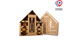 Coffret Calendrier Maison 7 bouteilles personnalisable en carton fabriqué en France