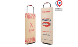 Produit made in France Habillage de portique de sécurité en carton ondulé recyclable, personnalisable avec logo et visuels