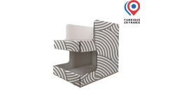 Rangement de bureau en carton sur mesure et personnalisable 2 étagères