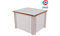 Table basse en carton alvéolaire - Personnalisable
