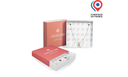 coffret tiroir à bijoux en carton personnalisable avec votre logo, photo ou texte. fabriqué et imprimé en france